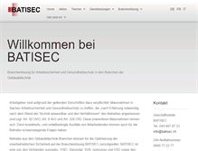 Tablet Screenshot of batisec.ch